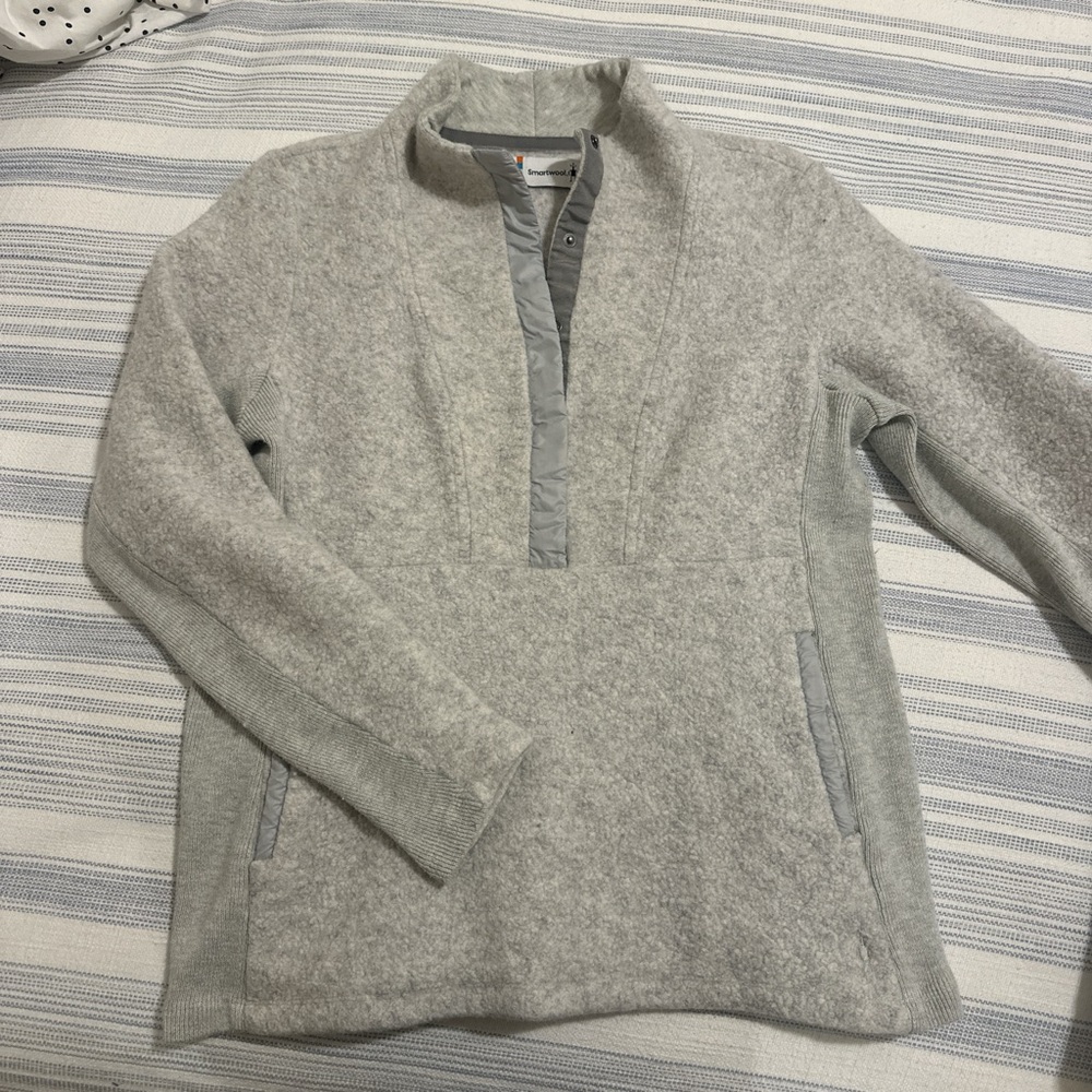 Smartwool Boiled Wool Grey Pullover - image 1